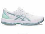 Asics solución rápida deportivas blanco azul humo