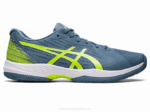 Asics solución rápida ff 2LVJ477A azul acero y verde peligro