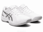Asics solución rápida ff deportivas blancas y plateadas - Image 2