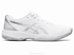 Asics solución rápida ff deportivas blancas y plateadas