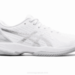 Asics solución rápida ff deportivas blancas y plateadas