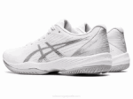 Asics solución rápida ff deportivas blancas y plateadas - Image 3