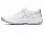 Asics solución rápida ff deportivas blancas y plateadas - Image 4