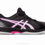 Asics solución rápida negro rosa intenso para rendimiento deportivo