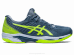 Asics solución velocidad ff 2 arcilla azul acero verde peligro