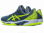 Asics solución velocidad ff 2 arcilla azul acero verde peligro - Image 3