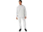 Asics sudadera con capucha polar gris claro estilo moderno - Image 5