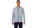 Asics sudadera con cremallera completa de tecnología hombre brezo yeso moderna