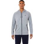 Asics sudadera con cremallera completa de tecnología hombre brezo yeso moderna