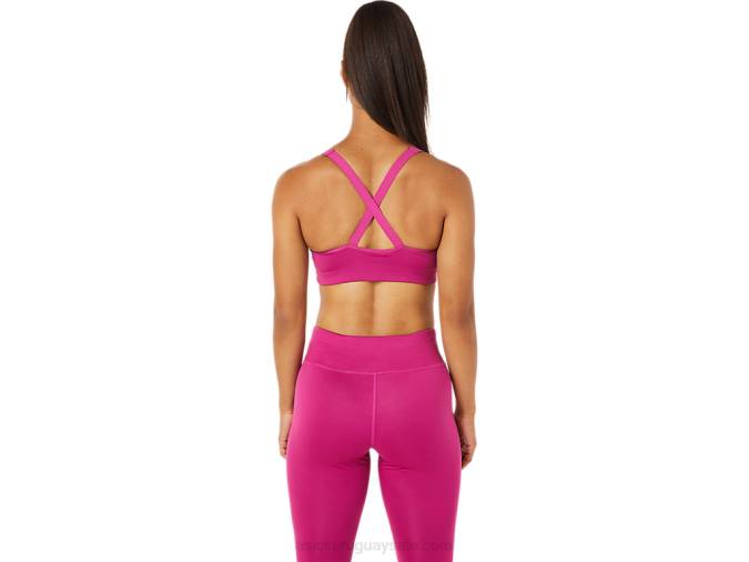 Asics sujetador acelerador mujer rojo fucsia rendimiento y comodidad - Image 2