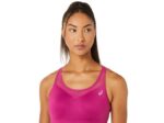 Asics sujetador acelerador mujer rojo fucsia rendimiento y comodidad - Image 4