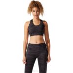 Asics sujetador deportivo gráfico mujer negro rendimiento gris