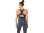 Asics sujetador deportivo gris con paneles de malla para mujer - Image 2