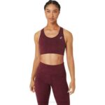 Asics sujetador deportivo jacquard mujer color marte profundo
