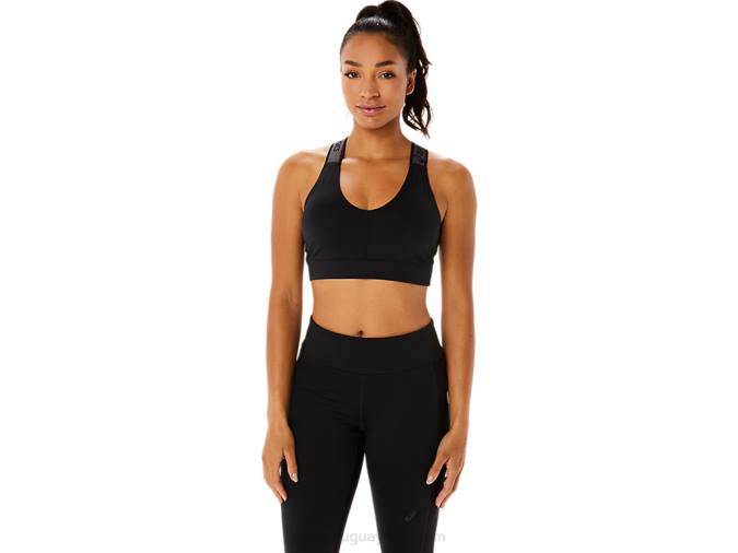 Asics sujetador fit sana mujer rendimiento negro comodidad y soporte - Image 4