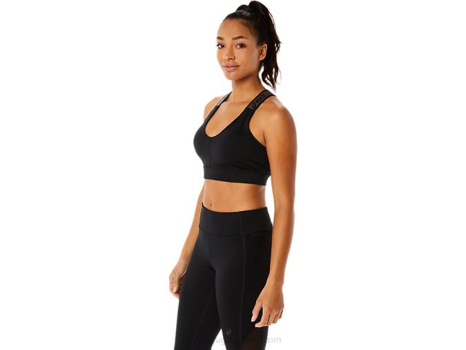 Asics sujetador fit sana mujer rendimiento negro comodidad y soporte - Image 5