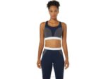 Asics sujetador fuerte reutilizado mujer gris piedmont blanco