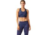 Asics Sujetador Gráfico Ribetes Mujer Azul Francés Uva Digital