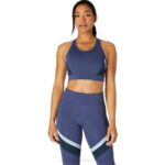 Asics sujetador mujer trueno azul comodidad y soporte