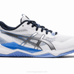Asics Táctica de Gel Zapatillas Blanco Azul Bígaro