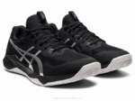 Asics Táctica Gel Zapatillas Negras y Plateadas - Image 2