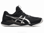 Asics Táctica Gel Zapatillas Negras y Plateadas