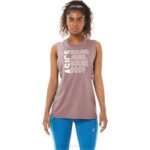 Asics tanque cuerpo sano jengibre durazno brezo estilo saludable