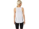 Asics tanque de carrera femenino blanco brillante estilo y comodidad - Image 2