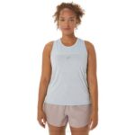 Asics tanque de carrera femenino cielo crema estilo y comodidad