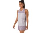 Asics tanque de carrera femenino cuarzo violeta duna verano estilizado - Image 3