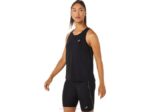 Asics tanque de carrera femenino negro alto rendimiento - Image 3
