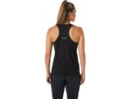 Asics tanque de carrera femenino rendimiento negro gris carbón - Image 2