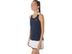 Asics tanque de corte mujer medianoche blanco brillante estilo y confort - Image 3