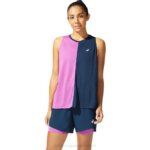 Asics tanque de mujer azul francés uva digital estilo moderno