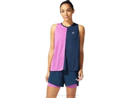 Asics tanque de mujer azul francés uva digital estilo moderno