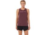 Asics tanque de músculo femenino profundo brezo fruta del dragón