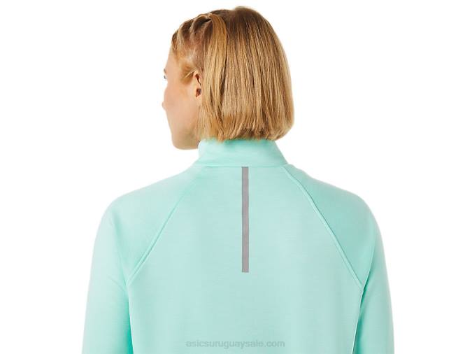 Asics thermopolis mujer sudadera 1/4 zip color brezo fresco - Image 4