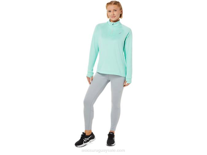 Asics thermopolis mujer sudadera 1/4 zip color brezo fresco - Image 5