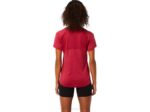 Asics Top C110 Manga Corta Mujer Borgoña Ligero y Con Estilo - Image 2