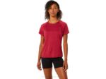 Asics Top C110 Manga Corta Mujer Borgoña Ligero y Con Estilo