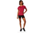 Asics Top C110 Manga Corta Mujer Borgoña Ligero y Con Estilo - Image 4