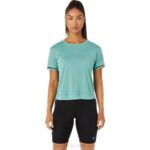 Asics Top Corto de Carrera Mujer Color Sabio Energía y Estilo