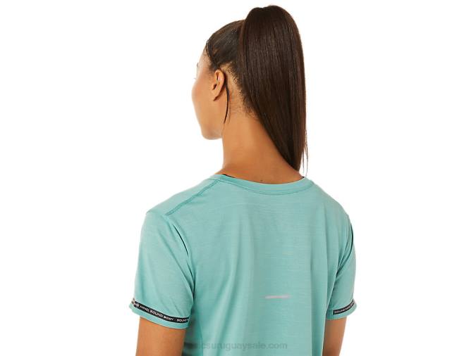 Asics Top Corto de Carrera Mujer Color Sabio Energía y Estilo - Image 5