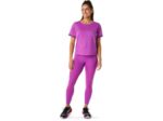 Asics top corto de carrera mujer orquídea ligero y cómodo - Image 4
