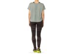 Asics top corto de manga corta sakura pizarra gris mujer elegante - Image 4