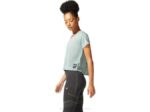 Asics top corto de manga corta sakura pizarra gris mujer elegante - Image 6