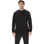 Asics top de hombre actibreeze jacquard rendimiento negro con cremallera
