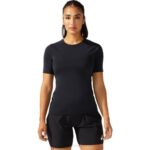Asics top de lucha libre mujer dos piezas negro estilo y rendimiento
