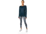 Asics top de manga larga espalda abierta mujer azul francés estilo y comodidad - Image 5
