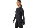 Asics top de manga larga invierno mujer rendimiento negro elegante - Image 3